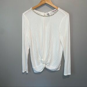 Juicy Couture rhinestone collar sweater